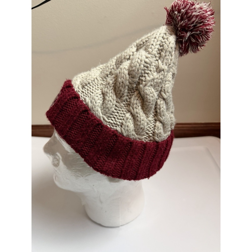 Alabama Crimson Tide NCAA " Barometer " Cuffed with Pom Knit Hat - Picture 5 of 7